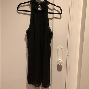 Black halter dress